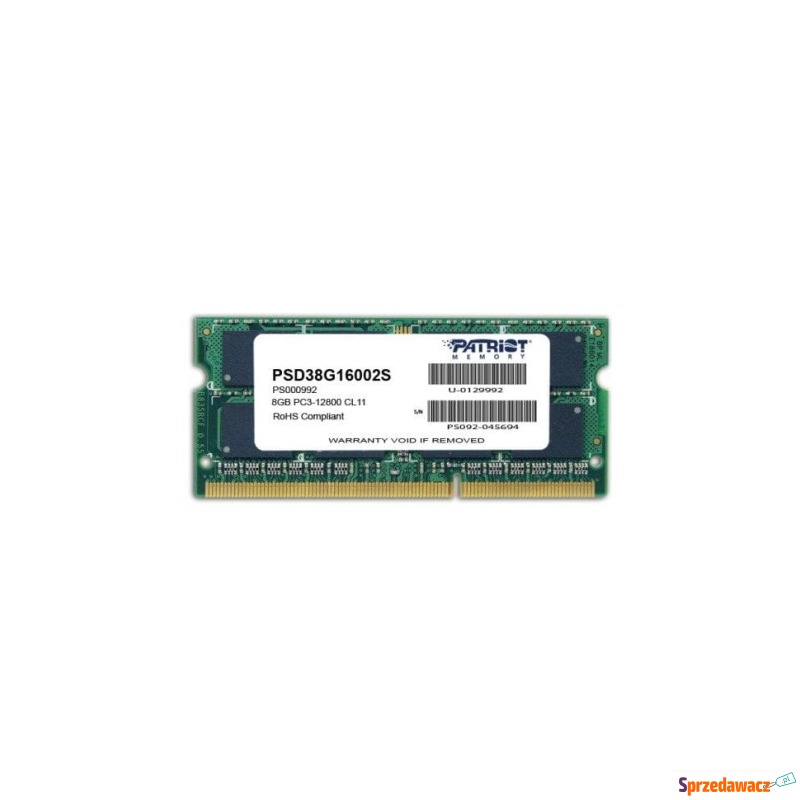 Pamięć Patriot Memory Signature PSD38G16002S... - Pamieć RAM - Tarnobrzeg