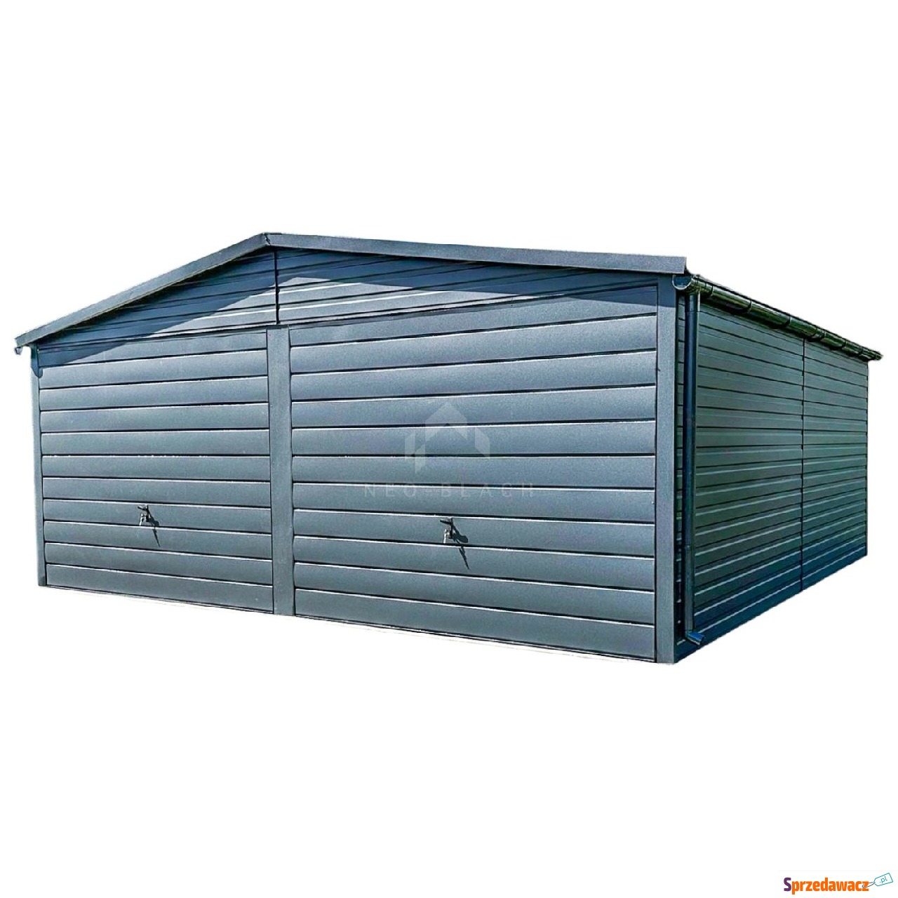 Garaż Blaszany 6x5,8m - 2x Brama...