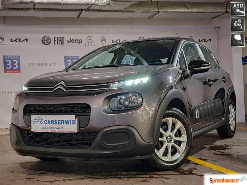 Citroen C3  Hatchback 2019,  1.2 benzyna - Na sprzedaż za 43 900 zł - Warszawa