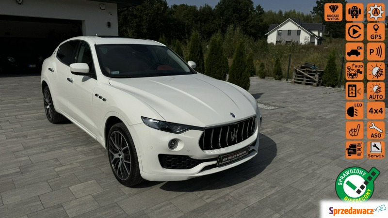 Maserati Levante - 3.0v6 430KM Europa kamera... - Samochody osobowe - Gdańsk