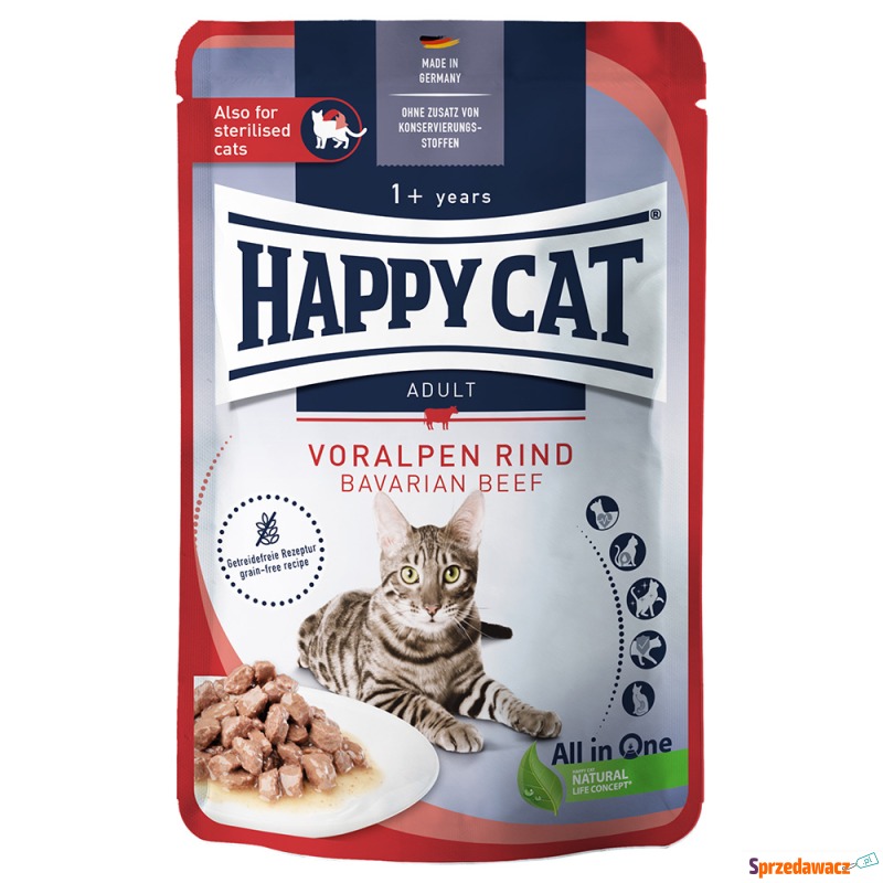 Korzystny pakiet Happy Cat Pouch Meat w sosie,... - Karmy dla kotów - Rzeszów