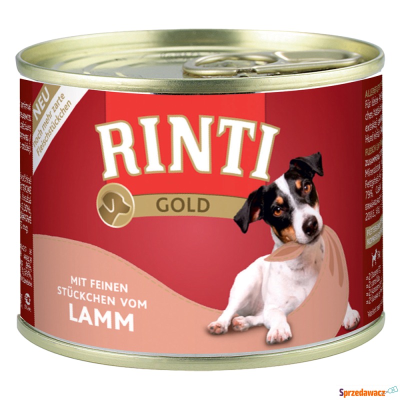 Megapakiet RINTI Gold, 24 x 185 g - Kawałki j... - Karmy dla psów - Szczecinek