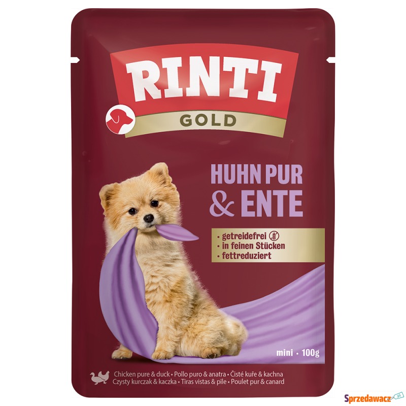 RINTI Gold 10 x 100 g - Kurczak z kaczką - Karmy dla psów - Lublin