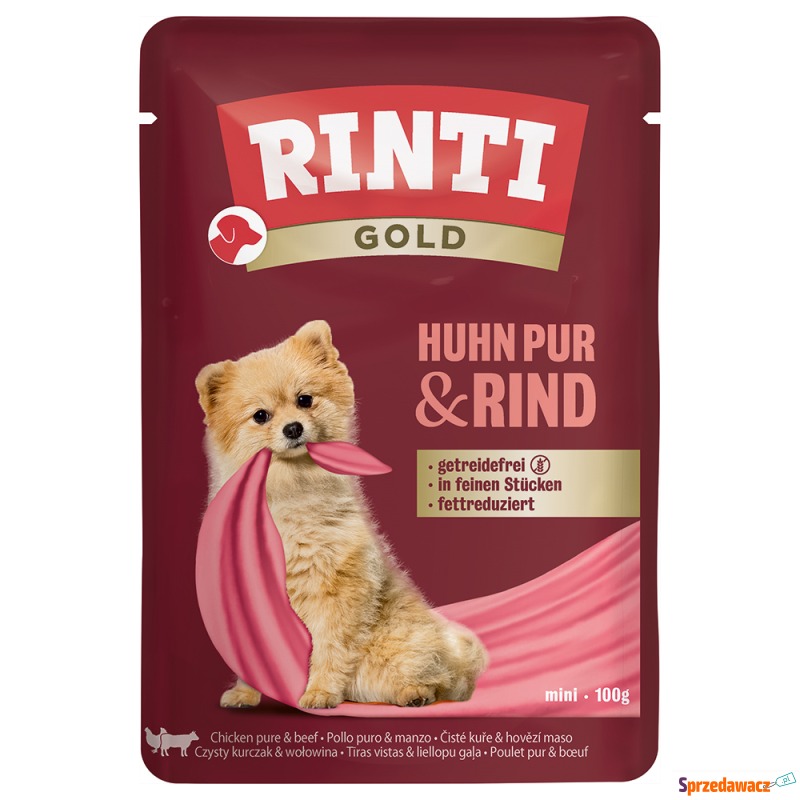 RINTI Gold 10 x 100 g - Kurczak z wołowiną - Karmy dla psów - Gdańsk