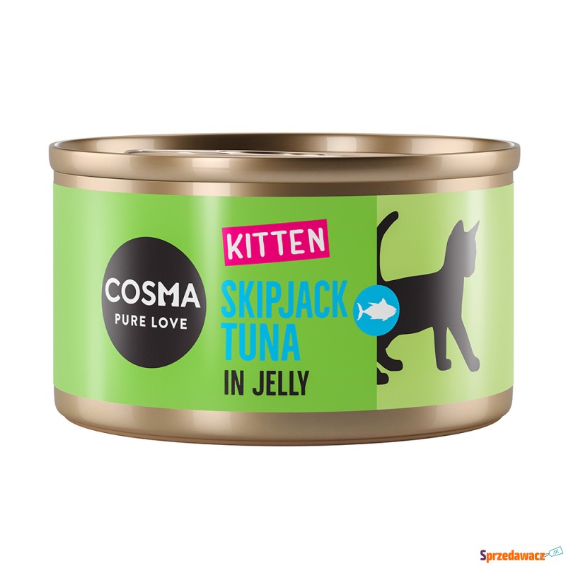 Cosma Original Kitten, 12 x 85 g - Tuńczyk bonito - Karmy dla kotów - Konin