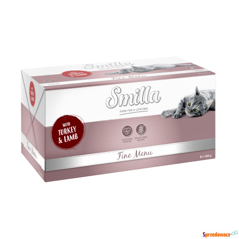 Smilla Fine Menu, 8 x 100 g - Indyk z jagnięciną - Karmy dla kotów - Toruń