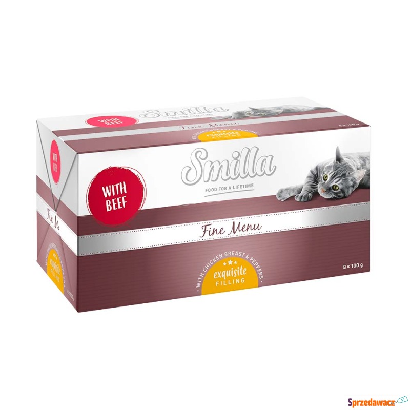 Smilla Fine Menu, z nadzieniem, 24 x 100 g -... - Karmy dla kotów - Rzeszów