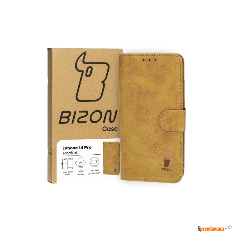 Etui z klapką Bizon Case Pocket do iPhone 14 Pro,... - Etui na telefon - Grabówka