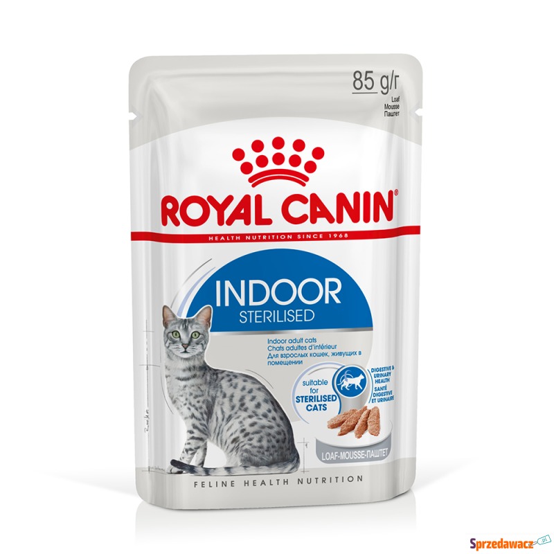 Royal Canin Indoor Sterilised Loaf Mousse - 24... - Karmy dla kotów - Sosnowiec