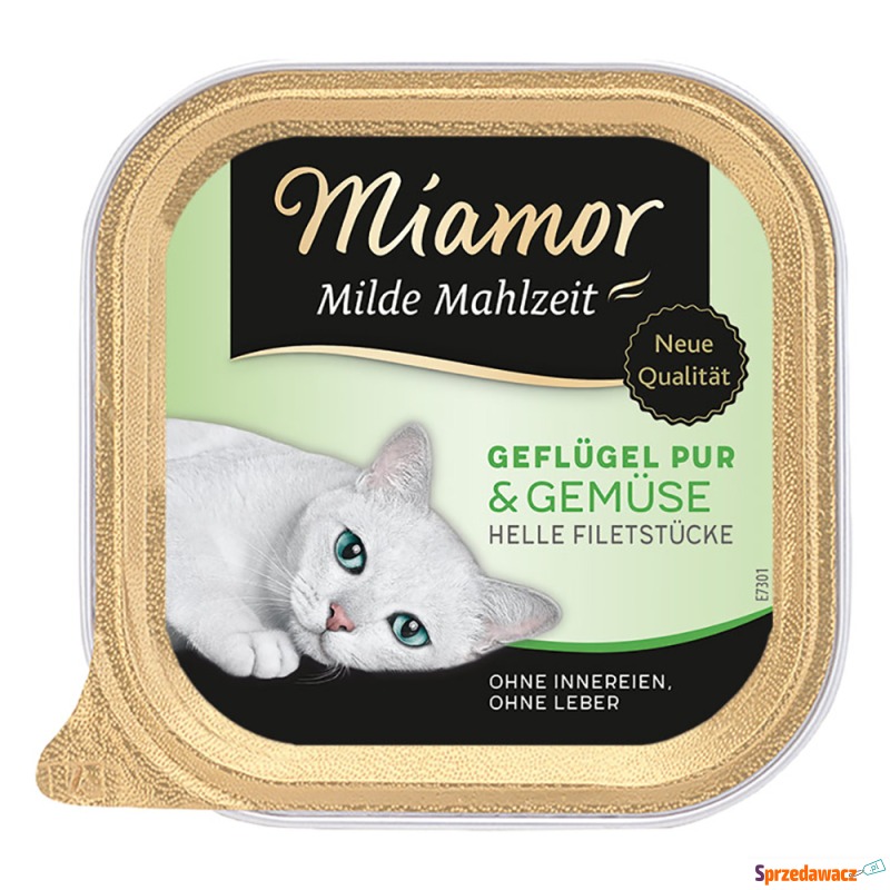 Miamor Milde Mahlzeit, 6 x 100 g  - Drób z warzywami - Karmy dla kotów - Łomża