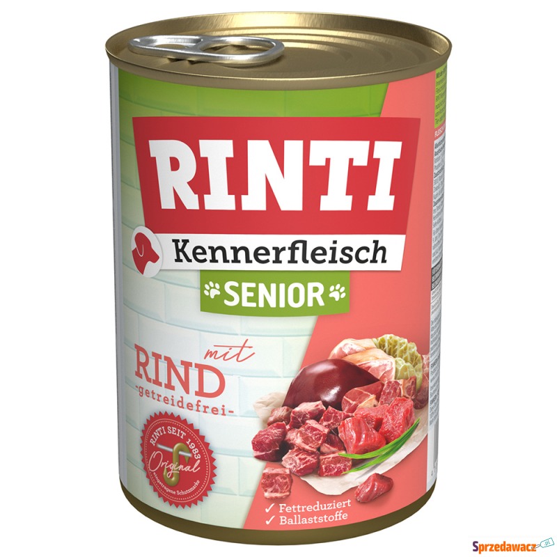 RINTI Senior - Wołowina, 12 x 400 g - Karmy dla psów - Konin