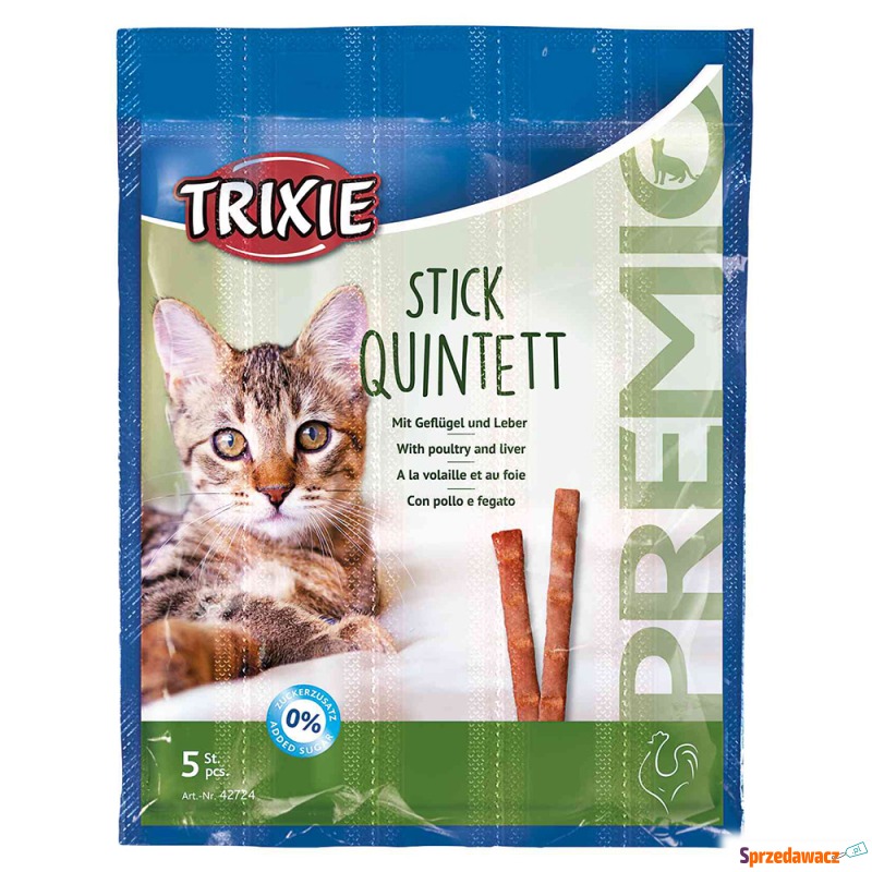 Trixie Premio Stick Quintett - Z drobiem i wą... - Przysmaki dla kotów - Płock