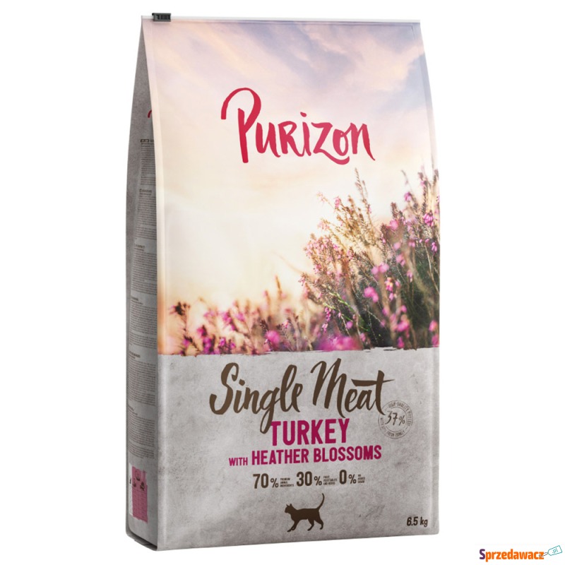 Purizon Single Meat, indyk z kwiatami wrzosu -... - Karmy dla kotów - Nysa