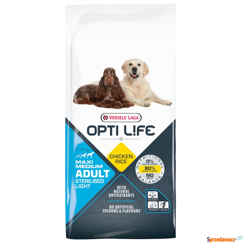 Opti Life Adult Sterilised Light Medium & Maxi... - Karmy dla psów - Koszalin