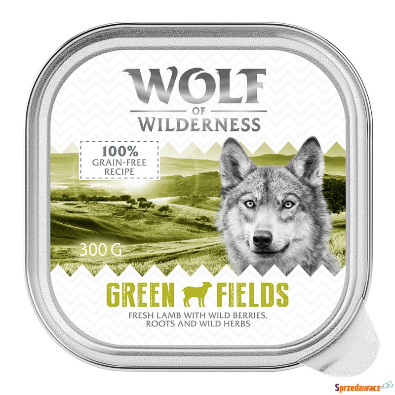 Wolf of Wilderness Adult, 6 x 300 g - Green Fields... - Karmy dla psów - Zabrze