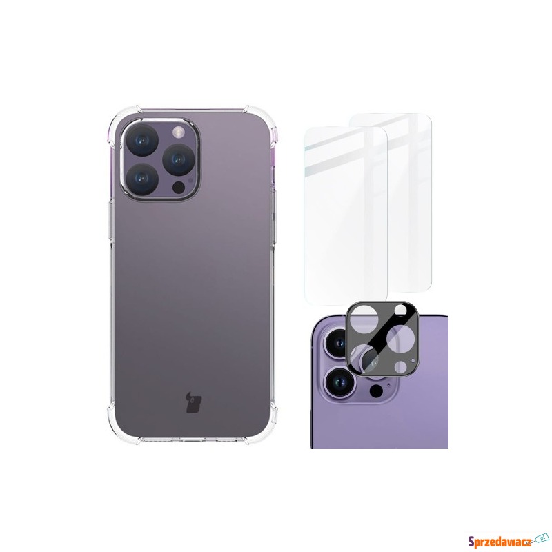 Etui + 2x szło + obiektyw Bizon Case Clear Pack... - Etui na telefon - Tarnowskie Góry