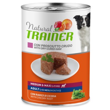 Natural Trainer Medium & Maxi Adult  - 400 g, szynka