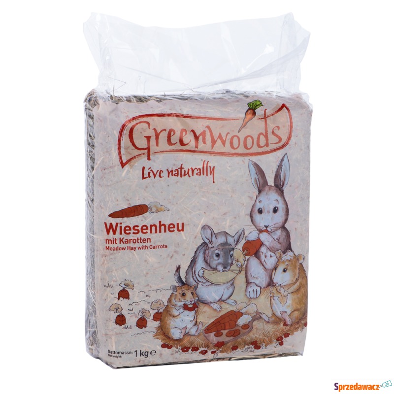 Greenwoods Siano łąkowe, 1 kg - Marchew, 1 kg - Akcesoria - Łódź