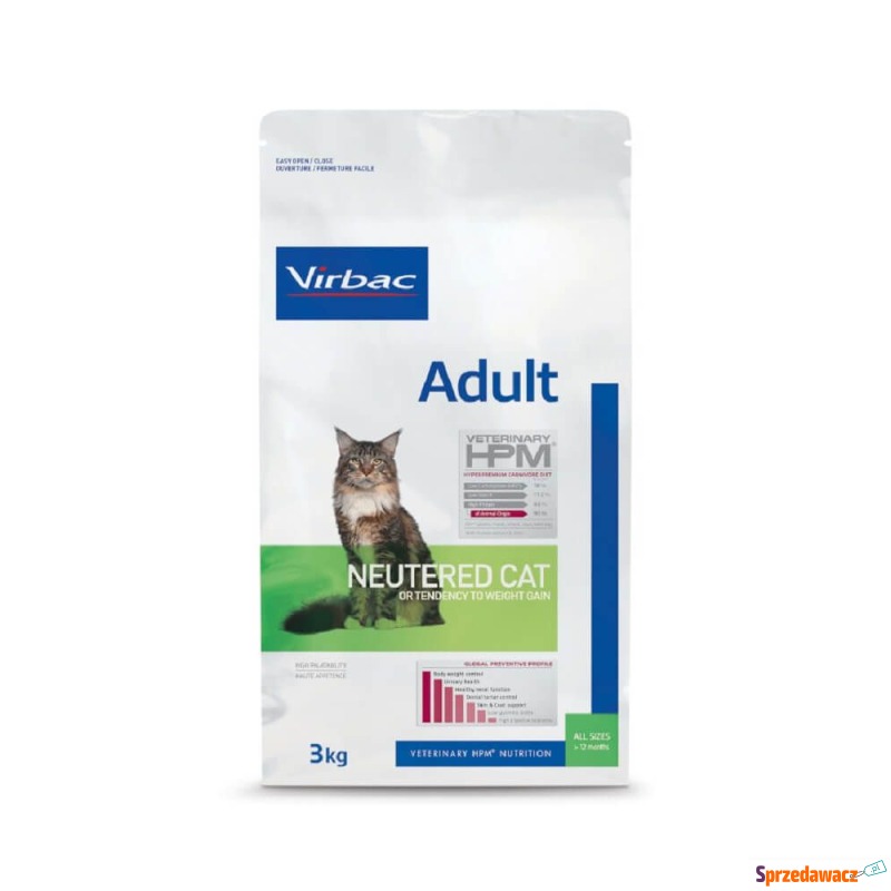 Virbac Veterinary HPM Adult Neutered Cat - 3 kg - Karmy dla kotów - Otwock