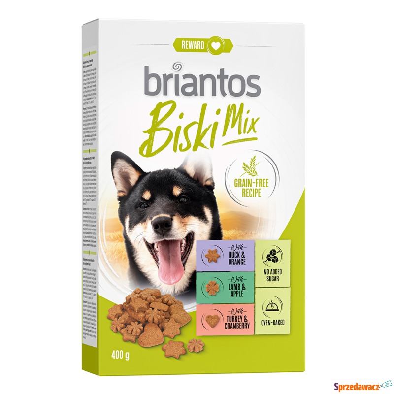 Briantos Biski Mix, bez zbóż - 2 x 400 g - Przysmaki dla psów - Białystok