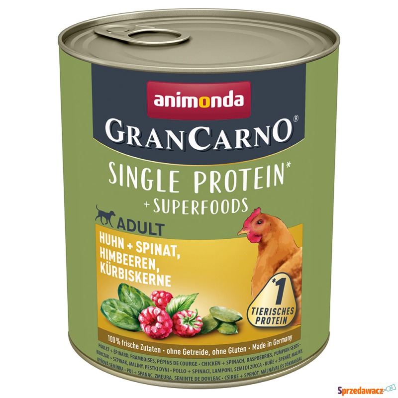 Megapakiet animonda GranCarno Adult Superfoods,... - Karmy dla psów - Bytom