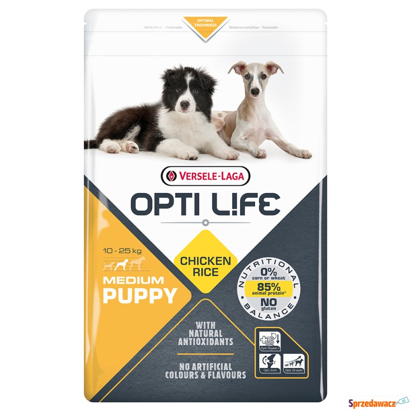 Opti Life Puppy Medium - 2 x 12,5 kg - Karmy dla psów - Krupniki