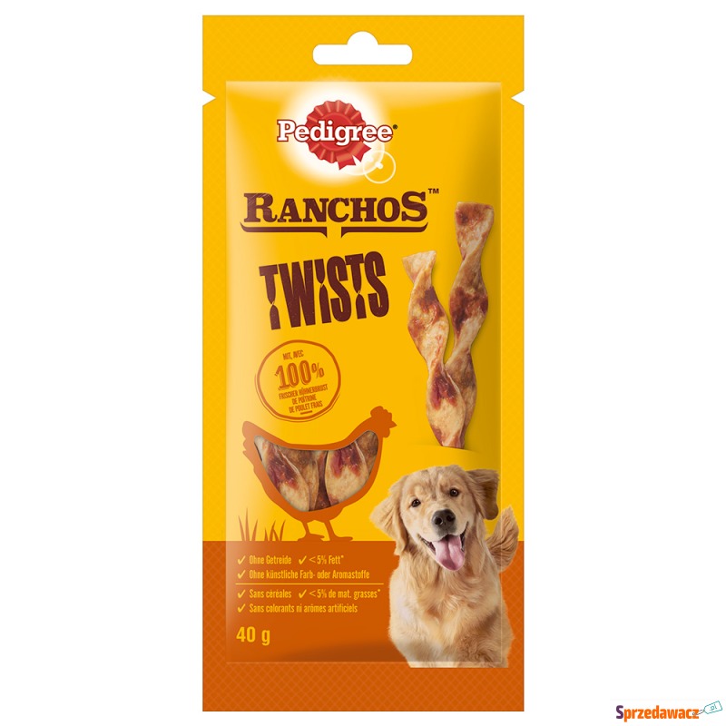 Pedigree Ranchos Twists, 40 g - Kurczak - Przysmaki dla psów - Toruń