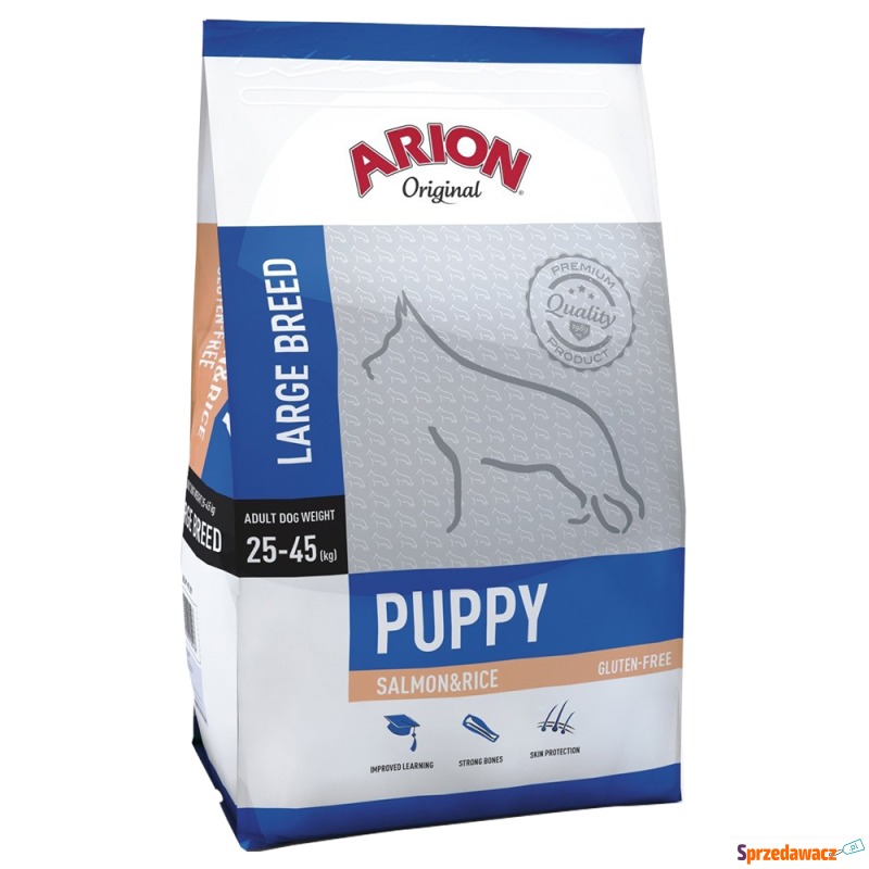 Arion Original Puppy Large Breed, łosoś i ryż... - Karmy dla psów - Bydgoszcz