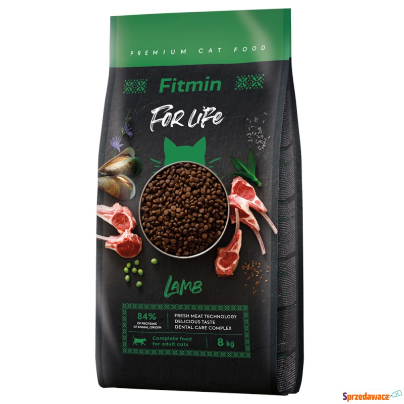 Fitmin Cat For Life Adult, jagnięcina - 8 kg - Karmy dla kotów - Głogów