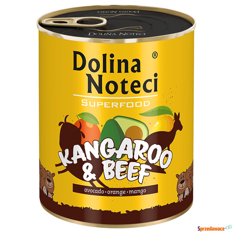 Dolina Noteci Superfood, 6 x 800 g - Kangur i... - Karmy dla psów - Rybnik