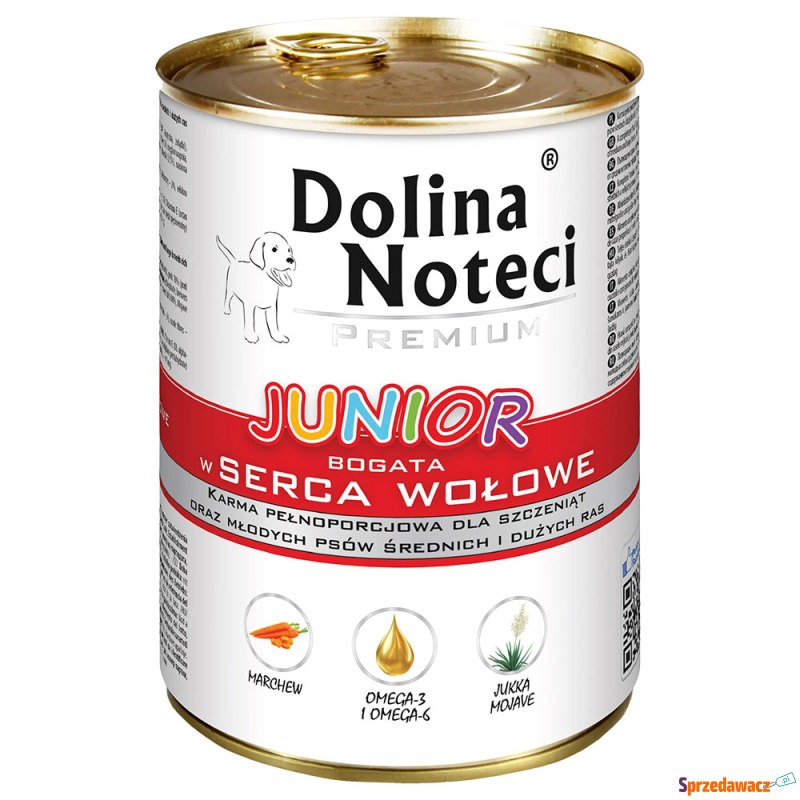 Dolina Noteci Premium Junior, 24 x 400 g - Serca... - Karmy dla psów - Katowice