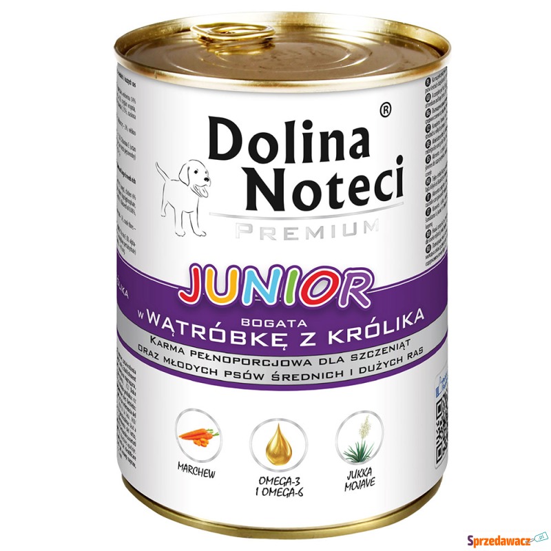 Megapakiet Dolina Noteci Premium Junior, 48 x... - Karmy dla psów - Głogów