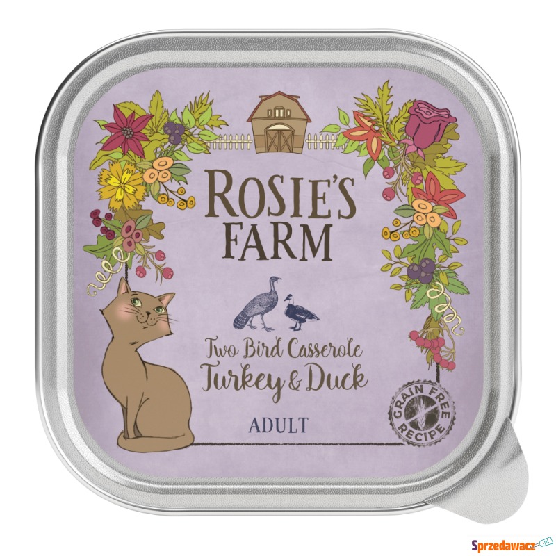 Rosie's Farm Adult, 16 x 100 g - Indyk i kaczka - Karmy dla kotów - Dąbrowa Górnicza