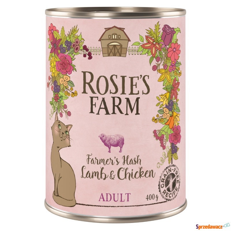 Rosie's Farm Adult, 6 x 400 g - Jagnięcina i kurczak - Karmy dla kotów - Grudziądz