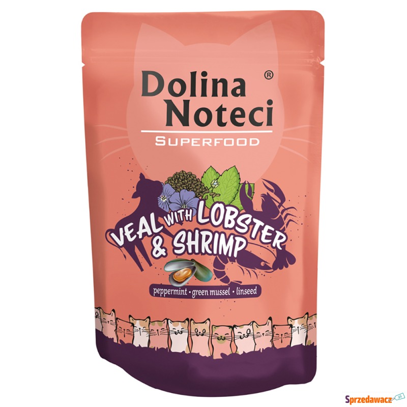 Dolina Noteci Superfood, 10 x 85 g - Cielęcina... - Karmy dla kotów - Inowrocław