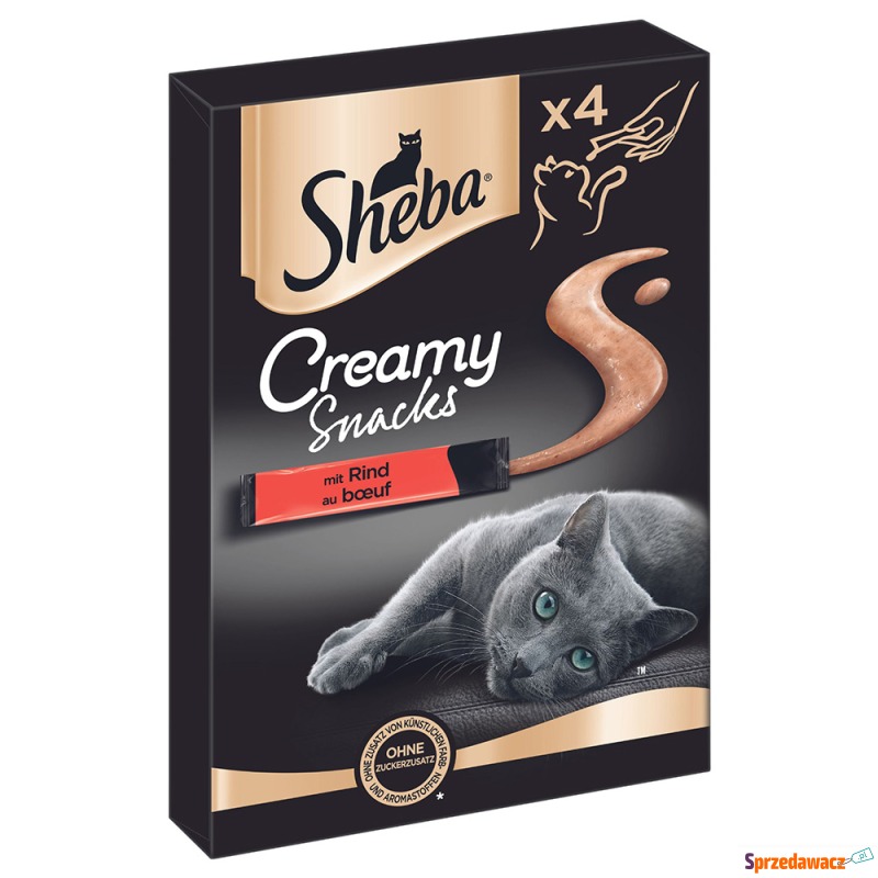 Sheba Creamy Snacks pasta dla kota - Wołowina,... - Przysmaki dla kotów - Tarnowskie Góry