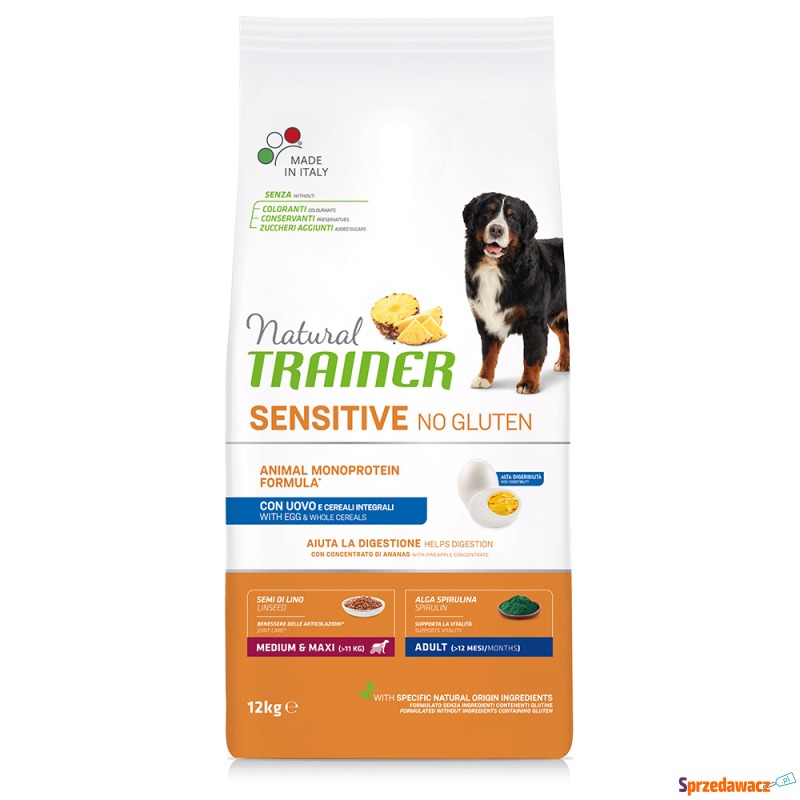 Natural Trainer Sensitive No Gluten Adult Med... - Karmy dla psów - Białystok