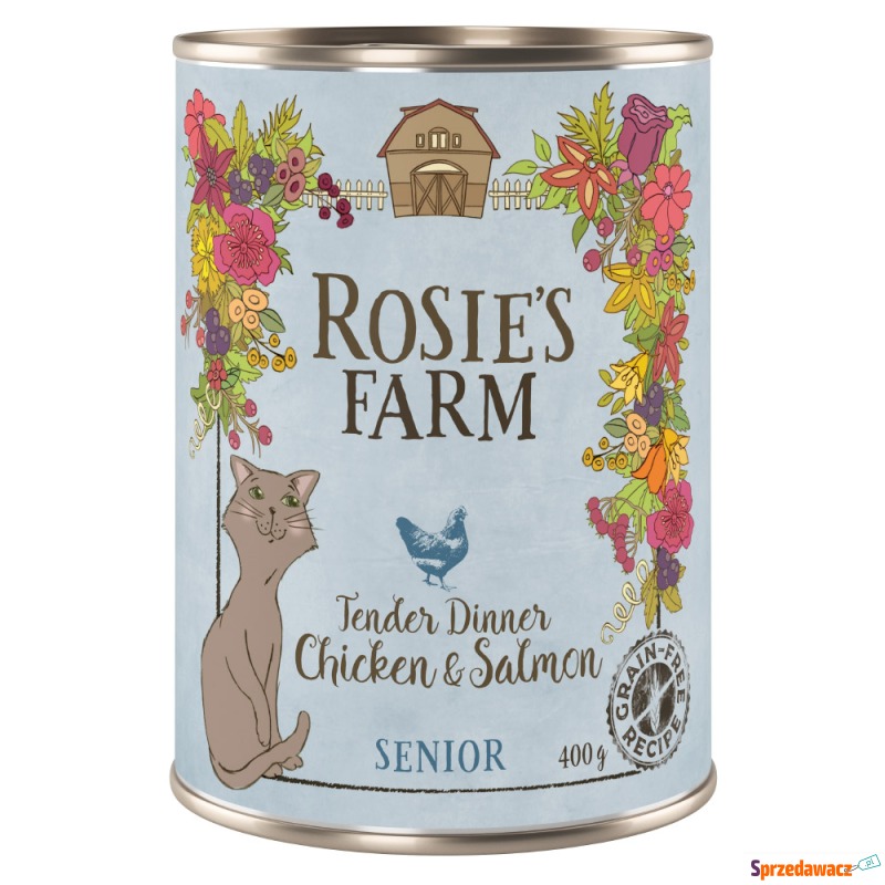 Pakiet Rosie's Farm Senior, 12 x 400 g  - Kurczak... - Karmy dla kotów - Zamość