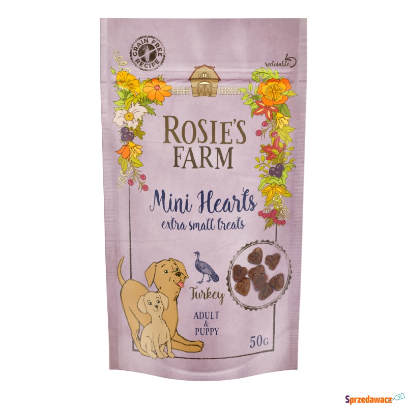 Rosie's Farm Puppy Snacks "Mini Hearts", indyk... - Przysmaki dla psów - Jelenia Góra