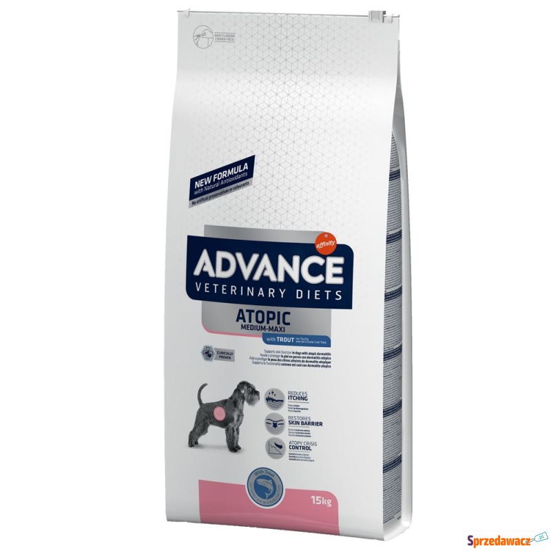 Dwupak Advance Veterinary Diets - Atopic, pstrąg,... - Karmy dla psów - Poznań