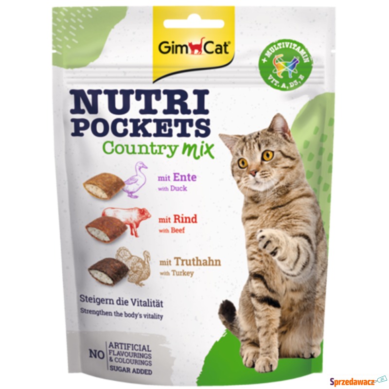 GimCat Nutri Pockets - Mieszanka country, 150... - Przysmaki dla kotów - Częstochowa