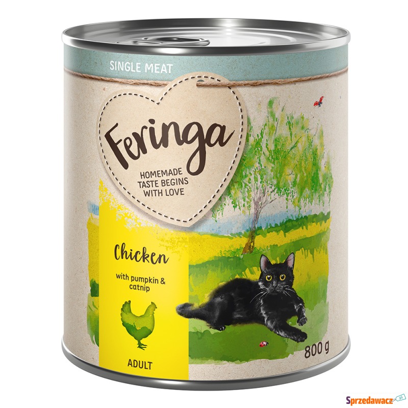 Feringa Single Meat Menu, 12 x 800 g - Kurczak... - Karmy dla kotów - Zielona Góra