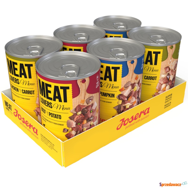 Megapakiet Josera Meatlovers Menu, 12 x 400 g... - Karmy dla psów - Gdynia