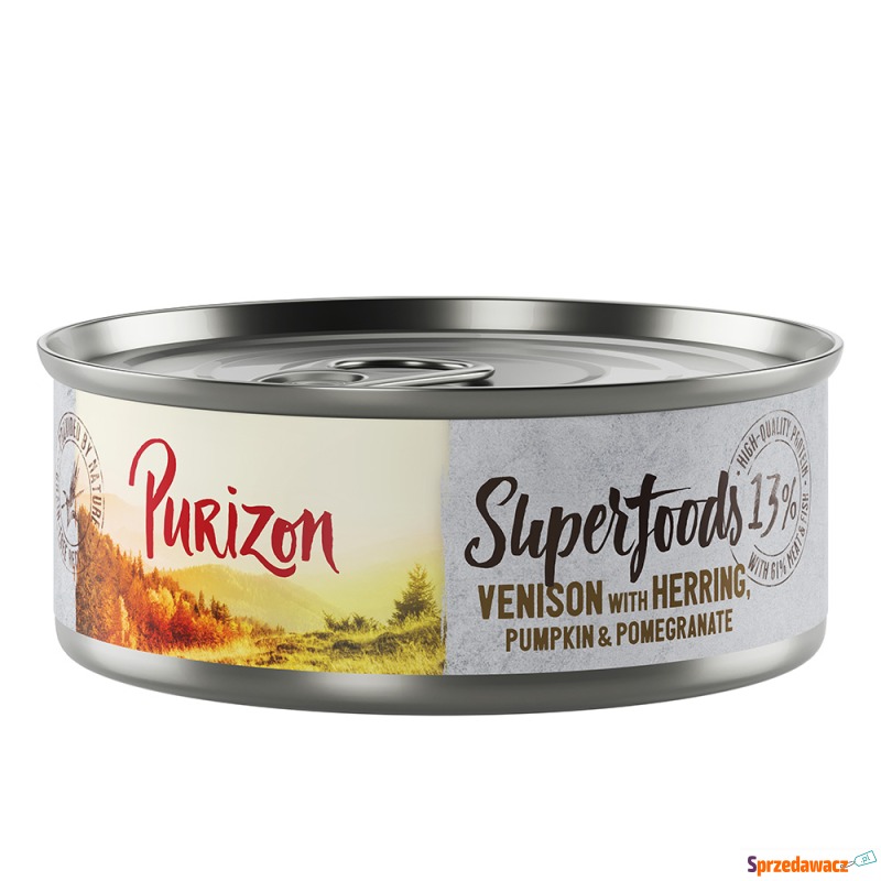 Purizon Superfoods, 6 x 70 g - Dziczyzna ze ś... - Karmy dla kotów - Płock