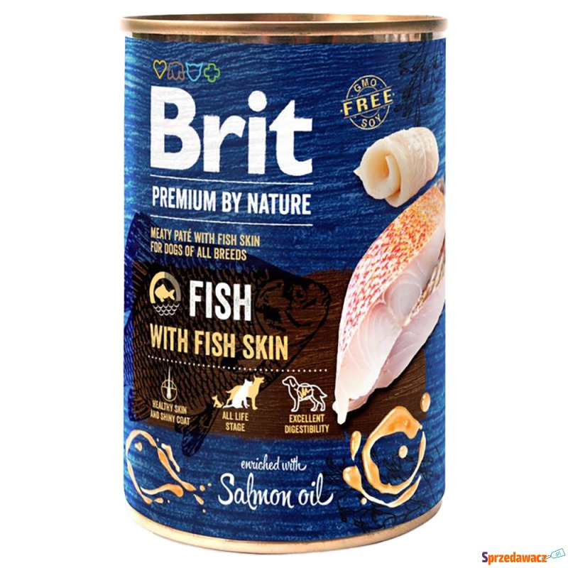 Brit Premium by Nature, 6 x 400 g - Ryba ze s... - Karmy dla psów - Szczecin