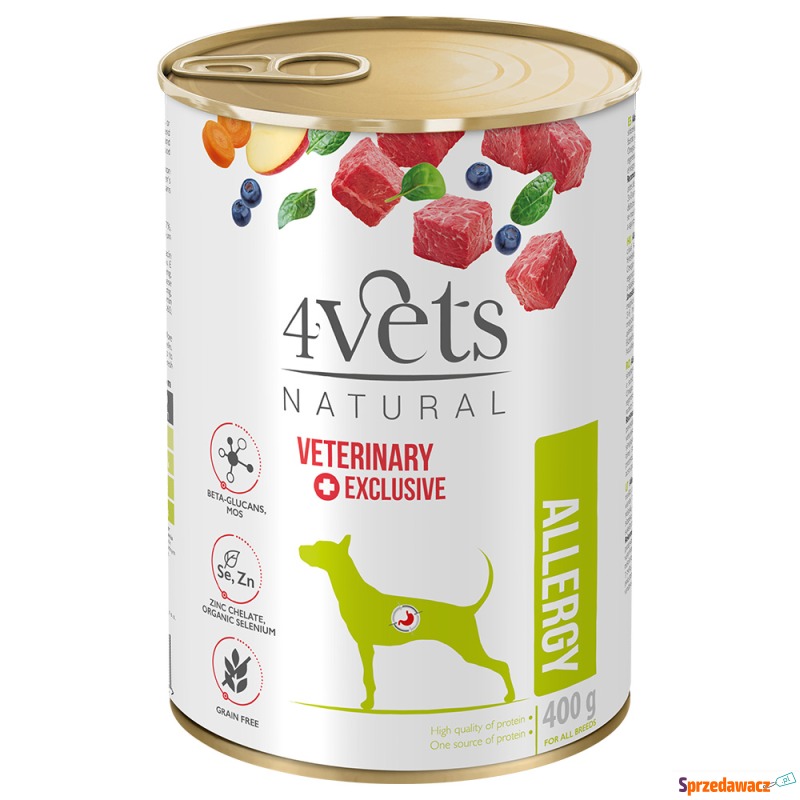 4Vets Natural Allergy  - 24 x 400 g - Karmy dla psów - Słupsk