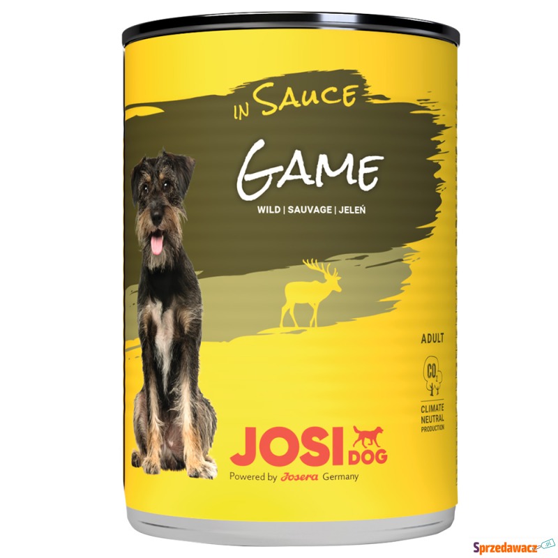 JosiDog w sosie, 12 x 415 g - Dziczyzna - Karmy dla psów - Słupsk