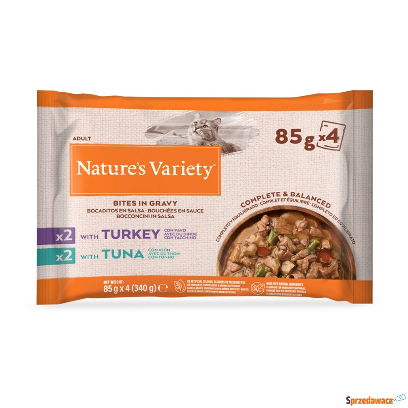 Nature's Variety Bites w sosie, 44 x 85 g - Z... - Karmy dla kotów - Grójec