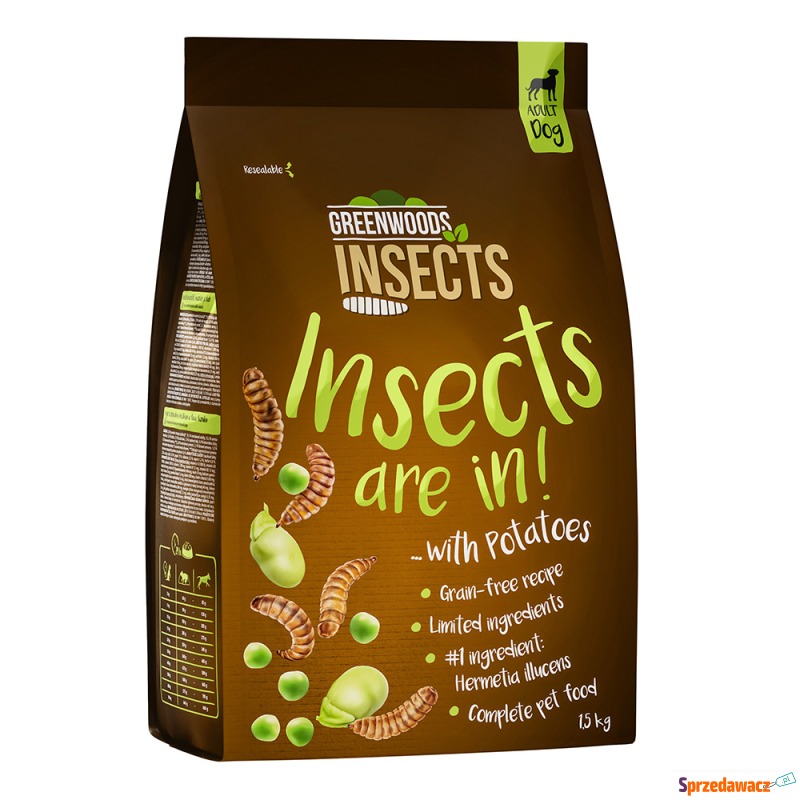 Greenwoods Insects, insekty z ziemniakami, grochem... - Karmy dla psów - Szczecin