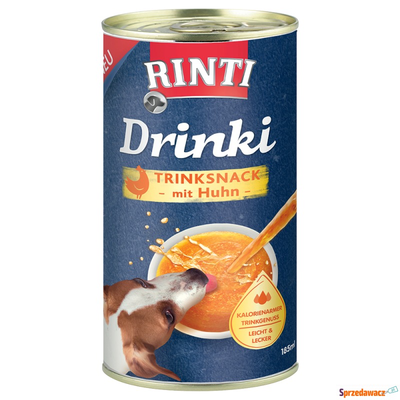 RINTI Drinki - Kurczak, 6 x 185 ml - Przysmaki dla psów - Elbląg